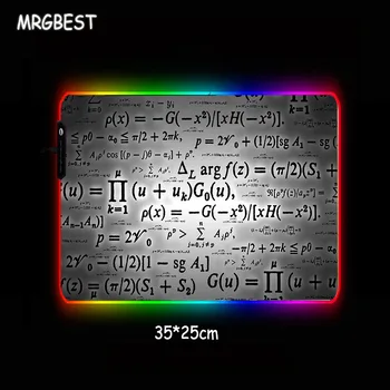 MRG Fizikalne Formule Sliko Velike RGB Gaming Tipkovnica Gume Mouse Pad Računalnik Tablični PadMouse z Roba Zaklepanje XXL