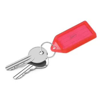 Multi-barvni Plastični Ključ Kartice Žeton Prtljage Oznako Hotel Hotel Število Razvrstitev Kartico Keychain z Key Ring (Naključno Barvo)