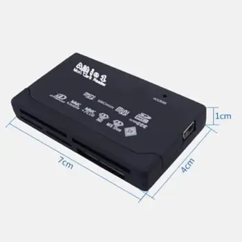 Multi USB 2,0 Card reader Plug & Play vse v enem Sim adapter 1 Pomnilniška Kartica XD SD MMC MS CF, SDHC TF Micro SD M2