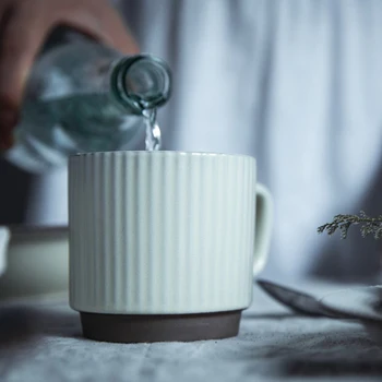 Na Japonskem Slogu Keramike Kave Skodelice Mleka Retro Gospodinjski Cafe Espresso Pijte Vodo Teacup Preprostost Visoko Temperaturna Odpornost