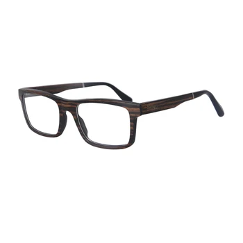 Narava lesene optičnih očal okvir moški modni očala zebra ebony lesa očala modre svetlobe kratkovidnost recept za očala