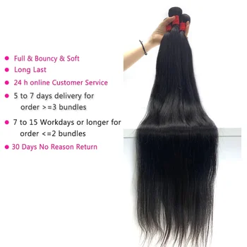 Naravnost človeških las snope 30 40 cm dolge ravne brazilski lasuljo snope 3 4 sklope naravnih las razširitve prodajalcev