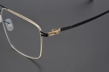 Ne vijak design super lahkega titana velik optični oči očal okvir za moške in ženske kratkovidnost recept branje očala
