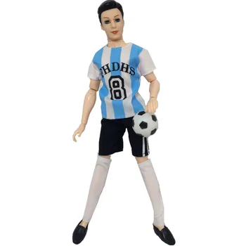 NK 5 Set/Veliko Lutka Šport 2020 Svetovno Prvenstvo v Nogometu Oblačila Pribor Za Barbie Fant Ken Lutka