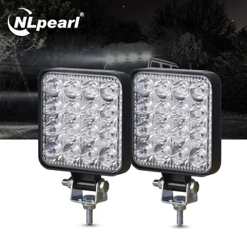 NLpearl Mini LED delovna Lučka 42W 48W LED svetlobne Vrstice Za 12V 24V Kvadratnih Pozornosti Led Bar za Offroad Jeep Tovornjak 4X4 4WD SUV ATV
