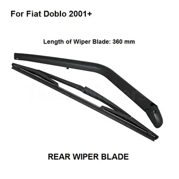 Nov Set Za Fiat Doblo 2001-2013 Zadnje Vetrobransko steklo Okna Metlice Roko + Rezilo Nastavitev 360 mm