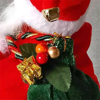 Nova Električna Pozimi, Santa Claus Ples Žareče Petje Lutka Božič Dekor Otrok Darilo 2020 Vesel Božič Ornament Otrok Darilo
