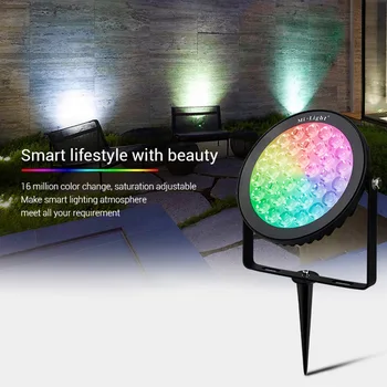 NOVE pametne 15W RGB+SCT LED Vrt Lučka na prostem Spot lahka nepremočljiva smart Travnik light110V 220V lahko daljinsko ali Mobilni telefon, nadzor