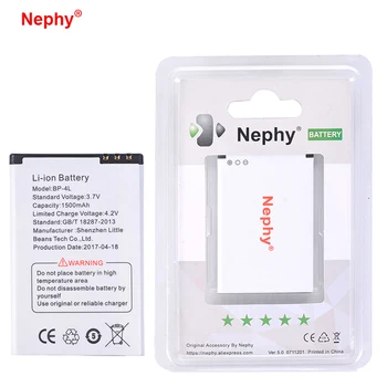 Novi Originalni Nephy blagovne Znamke BP-4L Baterija Za Nokia E61i E63 E90 E95 E71 6650 6760 N97 N810 E72 E52 BP4L BP 4L Telefon Napolnite