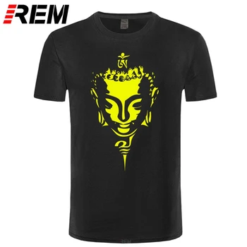 NOVI Vrhovi Tees poletje kratek rokav priložnostne Buda Tshirt moški Udobno Budizem verskega prepričanja t shirt homme