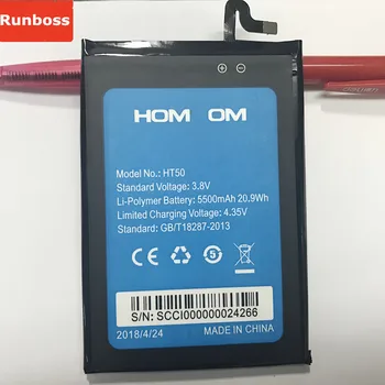 Novo 5500mAh Baterija za HOMTOM HT50 Mobilni Telefon Batteria