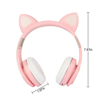NOVO Zasnovan Za Otroke, Dekleta Brezžične Slušalke Bluetooth Prek Brezžične Slušalke Brezžične Stereo Slušalke Z Mikrofonom Auriculares