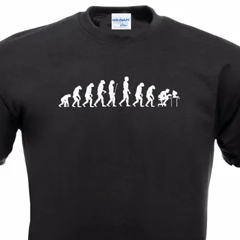 O ovratnik, kratkimi rokavi kreativni tisk T-shirt za moške razvoj T-shirt igralcev računalnik Nerd Zocken igro casual Tee majica
