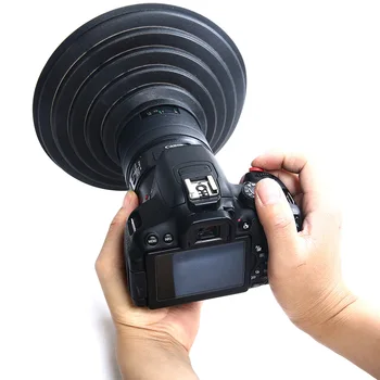Objektiv Kapuco Kritje za SLR Fotoaparat Odpravo Reflektivni Mehko Kapuco za SLR Fotoaparat Dodatki