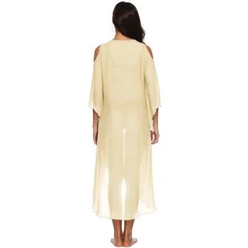 Oblačila OWLPRINCESS Strani Kavljem Funkcija Šivanje brez naramnic Nezakonitih Plaži Bluzo Obleko Ženske