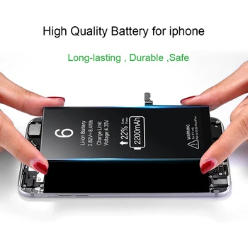 OCKERED Baterije za iphone 7 Za iPhone 6s Zamenjavo Baterije Bateria za iPhone 5S 5C 6 7 6plus 7plus Baterijo Telefona z Orodji,