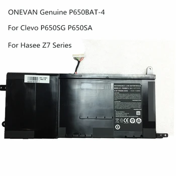 ONEVAN Resnično P650BAT-4 6-87-P650S-4U31 baterija za Clevo P650SG P650SA P650SE 14.8 V 60Wh Hasee Z7 Seriji Li-ion Laptop Baterije