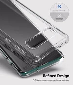 Original Ringke Fusion Telefon Primerih Za Samsung Galaxy S10/S10 Plus Jasno PC Nazaj TPU Odbijača Spusti Zaščito Za S10/S10 Plus
