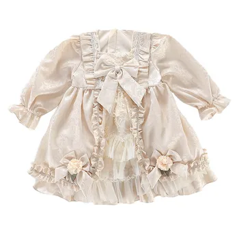 Otroci španske Kraljeve Obleke za Baby Dekleta Španija Lolita Žogo Obleke Otrok Boutique Oblačila za malčke Rojstni dan, Krst Vestidos