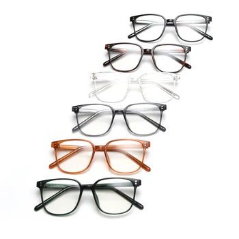 Peekaboo optičnih očal okvir za moške retro siva, črna jasno objektiv tr90 klasičnih kvadratnih očala za ženske acetat korejskem slogu