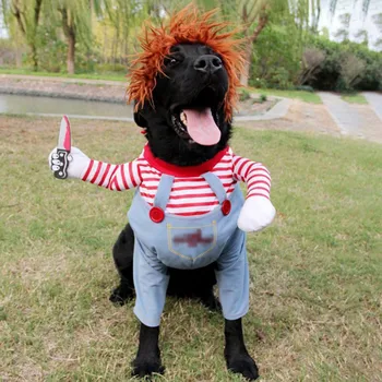 Pes Smešno Oblačila z Posnemajo Rezalnik Halloween Pes Kostume Nastavljiv Pes Cosplay Kostum Določa hišni Ljubljenčki Festival Stranka Oblačila