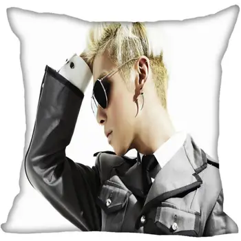 Po meri Kpop SHINee Kim Jonghyun Natisnjeni Kvadratnih svile Pillowcases 40x40 45x45 50 x 50 60x60 dveh Straneh Saten Prevleke po Meri Logo