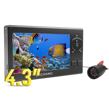 Podvodni Ribolov Fotoaparat 1000TVL 4.3 Palčni 30 M Kabla, Fish Finder 8pcs Bela LED Nastavljiva Svetloba Vizijo Ribolov Ribe Finder