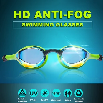 Poklicne Konkurence Plavalna Očala Plating Anti-fog Prostem Dirke Plavanje Očala Nepremočljiva UV Zaščito Plavati Očala