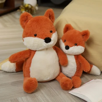 Polnjene živali Plišastih lisic igrače lutka srčkan živali je Sedel fox igrače, ki Spremljajo spalna lutka, rojstni dan, Darila za otroka, otrok