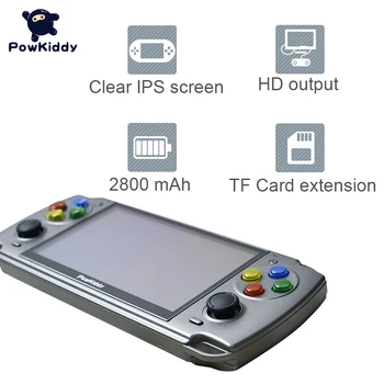 POWKIDDY X20 Linux 5.0-Palčni Zaslon IPS RK3128 Retro Video Ročno Igralno Konzolo vgrajenem 3000 Igre PS1 Igre Otroke Darila