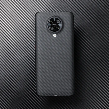 Pravi Ogljikovih Vlaken primeru Telefon Za Xiaomi Redmi K30 Pro Poco F2 Pro Ultra Anti-knock Aramid Vlaken