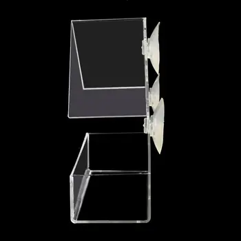 Prozoren Plastični Adsorpcije Tip Hiše Obliko Podajalnik Ptic Inovativen Sesalni Podajalnik