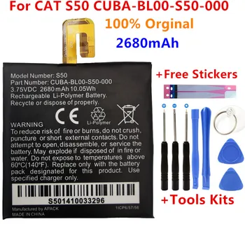 Prvotne 2680mah Za Mačka S50 KUBA-BL00-S50-000 baterija za Caterpillar Mačka S50 Mobilnega Telefona, baterije+Darilo Orodja +Nalepke
