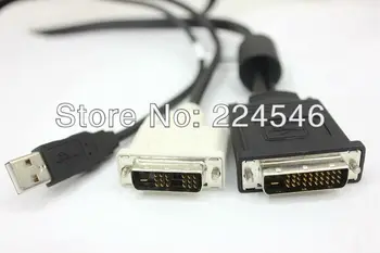 Prvotno Pristno M1-D na DVI-D+USB Projektor Kabla 6 m za Optoma InFocus LP120 LP130 LP335 VPRAŠATI Proxima C175 C185 3200MP 3300MP