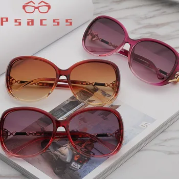 Psacss NOVO Vintage Prevelik sončna Očala Ženske 2019 blagovne Znamke Oblikovalec Ženski Elegantni Pearl sončna Očala oculos de sol feminino UV400