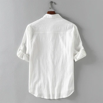 Puimentiua 2020 Novih Moških Priložnostne Bluzo Bombažno Majico Svoboden Vrhovi Kratek Rokav Tee Shirt Pomlad Poletje Jesen Čeden Moški Majica