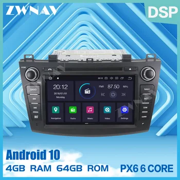 PX6 DSP IP 4G+64GB Android 10.0 Avto GPS Navi Radio Audio stereo Za Mazda 3 Axela 2009-2012 avto DVD multimedijski Predvajalnik, vodja enote
