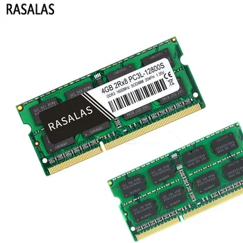 Rasalas Pomnilnik RAM DDR3 4G Laptop 1066 1333 1600MHz SODIMM 1,5 V 1.35 V 204pin PC3 8500s 10600 12800 Memoria Ram za DDR3