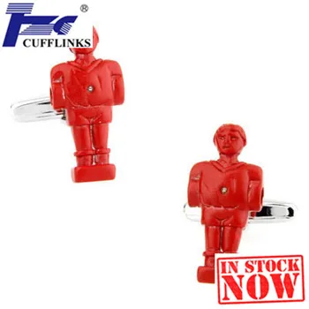 Rdeča Robot Cufflink Hlačnice Povezavo 2 Parov Brezplačna Dostava Za Promocijo