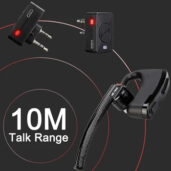 Retevis Brezžične Bluetooth Slušalke Walkie-Talkie Slušalko Z Brezžično Prst PRITISNI in Adapter Za Kenwood Baofeng UV-5R UV82