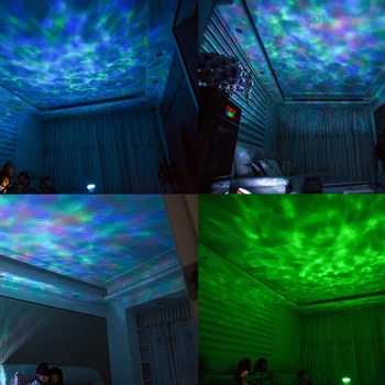 Romantični Pisane Ocean Val Projektor Aurora Nebo Počitnice Darilo Vesolja Nebo Master LED Zvezdnato Noč Svetlobe Žarnice Projektor 2020