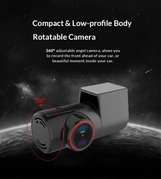 SAMEUO U700 Akcijska Kamera Mini Skrite FHD 1080P Moto Avto Kamera Dash Kamera Spredaj Zadaj Kamera za AVTO Dvr Smart Avto Dvr