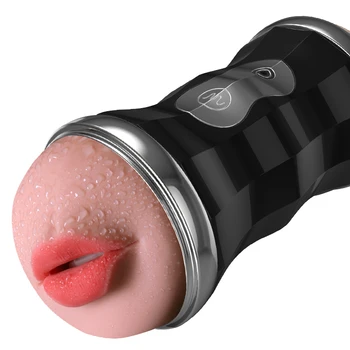 Samodejno Moški Masturbator Vaginalne za Moške Električni Žep Muco Sex Igrače za Odrasle Dvojne Glave, Usta, Vagina Erotično Masturbacija Pokal