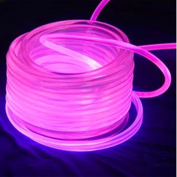 [Sedem Neon]brezplačna dostava na debelo 14 mm premer 100meters/roll PMMA fiber optic cable strani sijaj za engie dekoracija razsvetljava