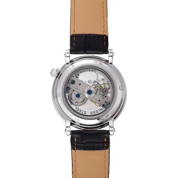 SHENHUA Moda Priložnostne Heren Horloges Auto Gibanje Mehanske Moški Gledajo Moški Wristwatche Relogio Masculino