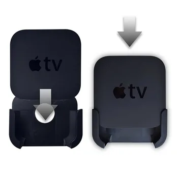Silikonska Zaščitna torbica Kože za Apple TV 4K 4. 5. Gen Media Player Daljinski upravljalnik Steno Vesa Stojalo Stojalo Držalo