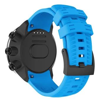 Silikonski Nadomestno Opremo Watch Trak Zapestni Trak Zapestnica za Suunto 9 in Suunto Spartan Šport Zapestje HR Baro Smartwatch