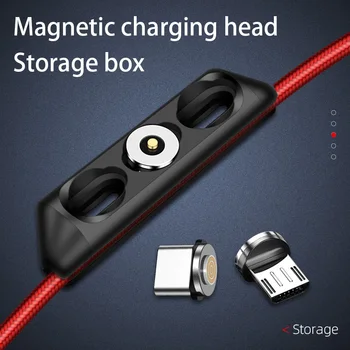 Silikonski Prenosne Magnetne Kabel Svečke Primeru Mehko Organizator za Mikro USB Tip C Škatla za Shranjevanje USB, C Priključek Glavo Dodatki
