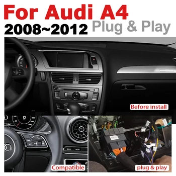 Sistema Android Avto DVD Radio Za Audi A4 8K 2008~2012 IPS Ogledalo Zaslon GPS Navi Carplay WIFI Google BT Glasbe