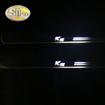 SNCN 4PCS Akril Gibljejo LED Dobrodošli Pedal Avto Izvažajo Ploščica Pedal Vrata Polico Pot Svetlobe Za Kia K5 Optima - 2017 2018